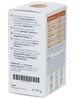 Viên uống FOKUS IQ - Bí Quyết Của Trí Tuệ Thông Minh, 120 Viên