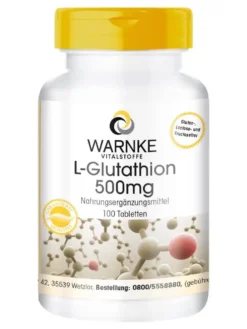 Viên uống trắng da Warnke L-Glutathion 500mg, 100 viên