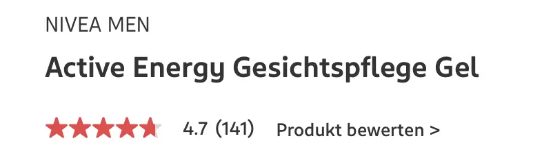 Kem dưỡng da Nivea Men Active Energy Gesichtspflege Gel, 50ml