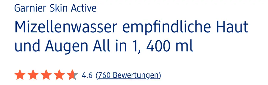 Nước tẩy trang garnier cho da nhạy cảm và vùng mắt 400ml