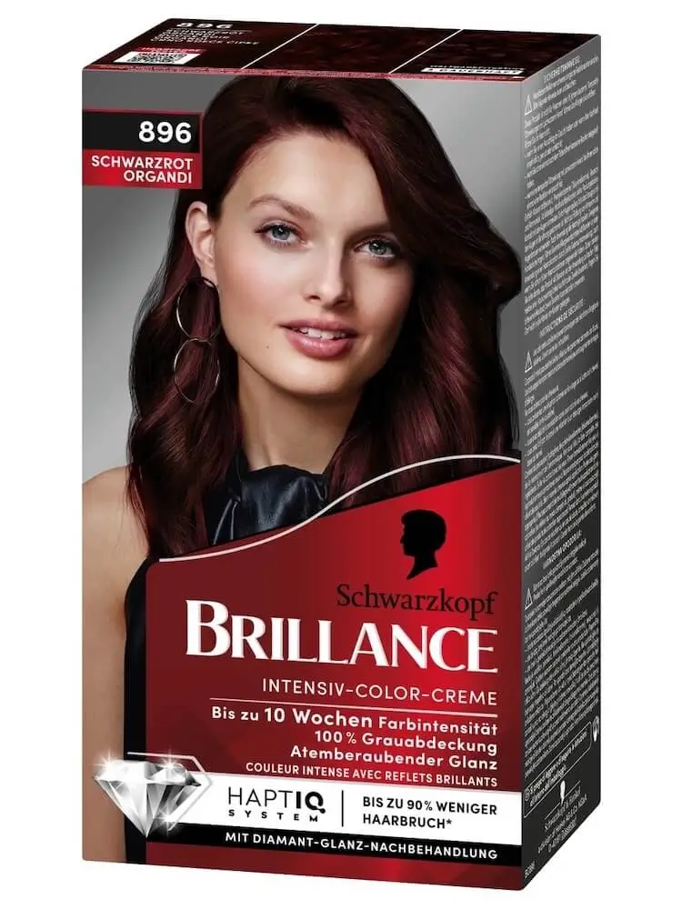 Thuốc Nhuộm Tóc Brillance 896 Màu Đỏ Sẫm
