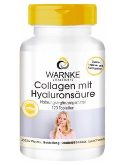 Viên Uống Warnke Collagen Mit Hyaluron, 120 Viên
