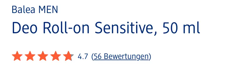 Lăn Khử Mùi Balea Men Sensitive 50ml