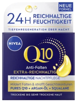 Kem dưỡng đêm NIVEA Q10 Anti-Falten Nachtcreme Extra Reichhaltig 50ml