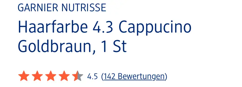 Thuốc Nhuộm tóc Garnier Nutrisse 4.3 Màu Nâu Vàng Sang Trọng