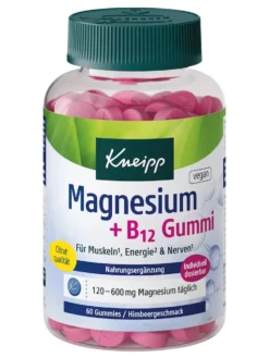 Kẹo Dẻo Kneipp Magnesium B12 Gummi, 60 Viên