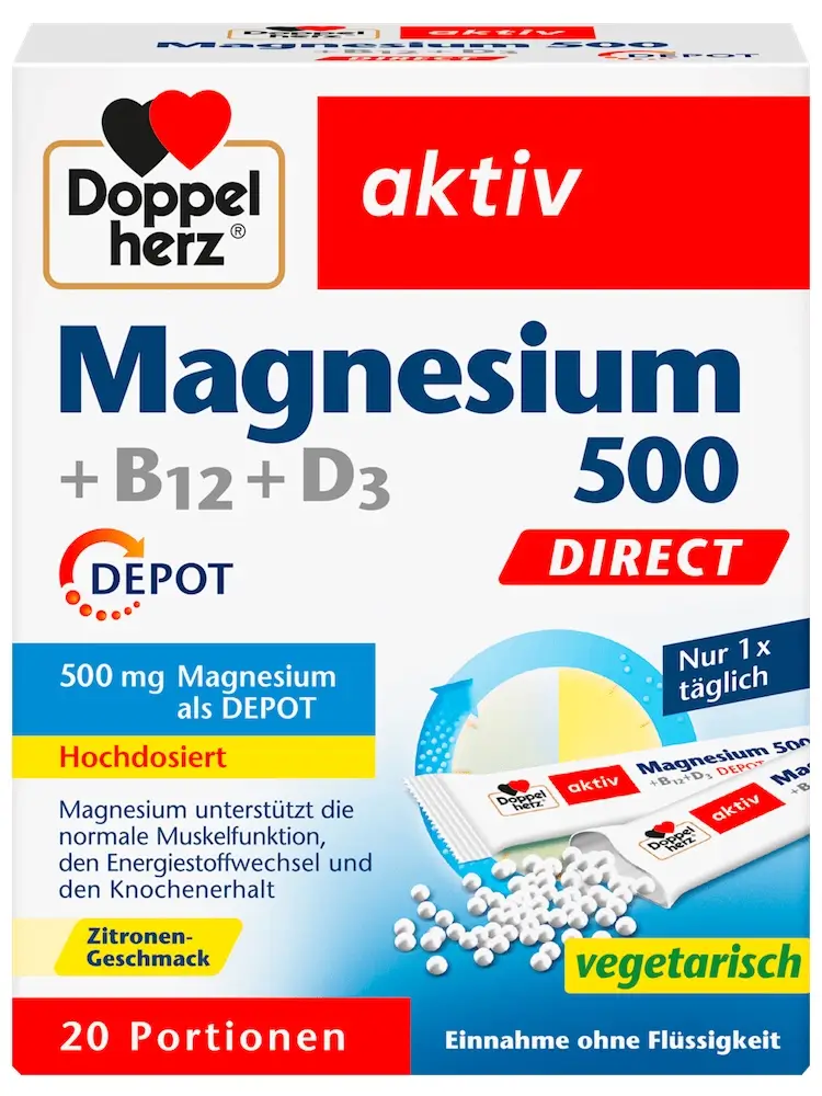 Doppelherz Magnesium 500 B12 D3 Direct Depot