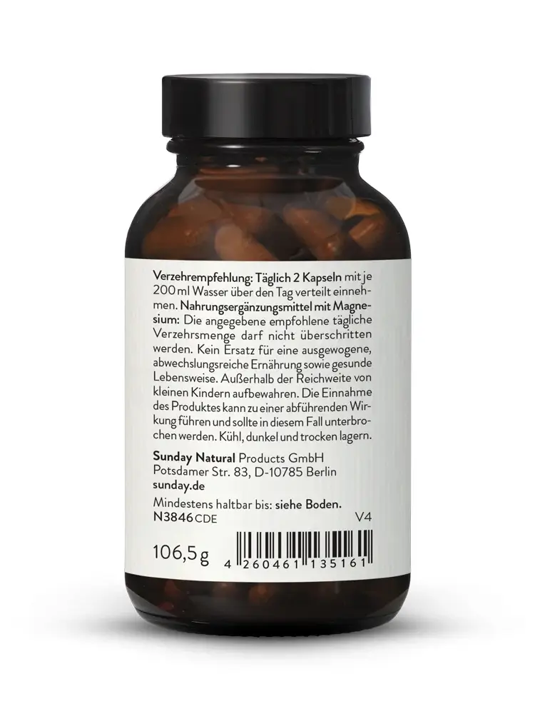 Magie hữu cơ Magnesium Glycinate Depot Sunday Natural