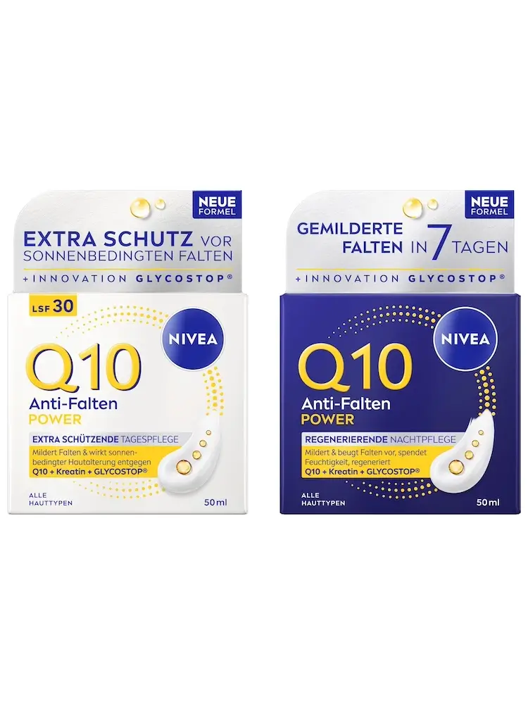 Bộ Kem Dưỡng Nivea Q10 Anti Falten Đêm & Ngày Spf 30
