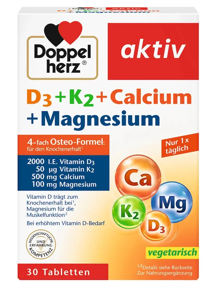 Viên uống Doppelherz D3 K2 Calcium Magnesium